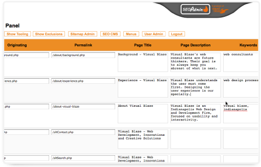 VB Tools SEO Admin